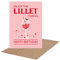 Lillet Things Geburtstagskarte | Lillet Wild Berry Happy Birthday | Postkarte oder Klappkarte | Grußkarte Rosa | Geburtstagsgeschenk