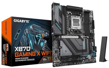 GIGABYTE X870 Gaming X WIFI7 AMD AM5 LGA 1718 Motherboard, ATX, DDR5, 3X M.2, PCIe 5.0, USB4, WIFI7, 2.5GbE LAN, EZ-Latch, 5-Year Warranty