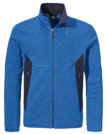 Schöffel Herren CIRC Fleece Jk Style Yew MNS, schnell trocknende Fleecejacke aus nachhaltiger Herstellung, leichte Outdoorjacke mit 4-Wege-Stretch, Cornflower Blue, 58