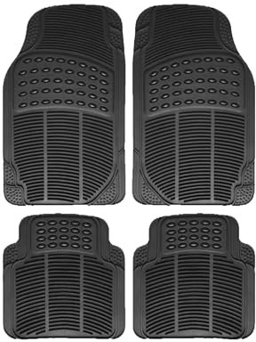 Matten Waschbare Matten Verstellbare Automatten Vorne 71x44 cm Hinten 43x42,5 cm Zum Zuschneiden Universelle Automatten rutschfest Auto Fußmatten