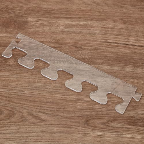 INFUNLY Dovetail Stitch Router Template 3.54×15.75 Acrylic Router Template Pitch Dovetail Template Router Tray Template Clear Cutting Board Stencils for Woodworking Tools