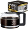 Kaffè Replacement Coffee Carafe - 5-Cup Glass Pot for Drip Coffee Makers - Glass, Easy-Grip Handle, Sneak-A-Cup Compatible - Capacity Markings, Dishwasher Safe