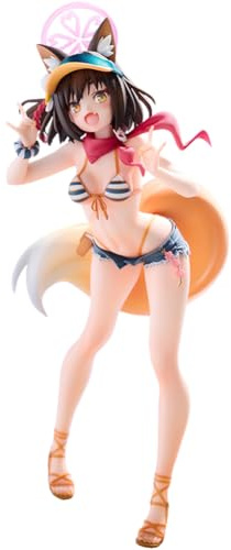 DEXSHUN Kuda Izuna Figur Anime Figuren Süßes Badeanzug Mädchen Figur PVC Stehende Position Statue Sammlerstück Desktop Ornamente 25cm