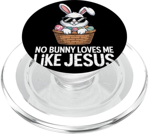 No Bunny Loves Me Like Jesus Lustiger Osterhase Ostern PopSockets PopGrip für MagSafe