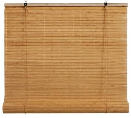 EasySpeed Estor Enrollable de Bambú Natural 150x200cm,Marrón