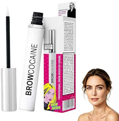 Browcocaine Wimpernserum & Augenbrauenserum 3.5 ml - Für Dichtere, Längere Wimpern & Brauen - Vegan, Parabenfrei - Sanft zu Empfindlicher Haut - Tägliche Pflege Geeignet