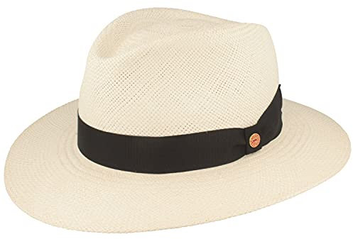 Mayser ORIGINAL Panama-Hut Stroh-Hut Sommer-Hut aus Ecuador – Handgeflochten, UV-Schutz 60 BZW 80, Wasserabweisend, Bruchschutz