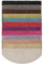 casa pura Shaggy Stufenmatten Barcelona 15 Stück Set, weicher Hochflor Treppen-Teppich, Treppenstufen Matten, selbstklebend | halbrund | 65 x 23,5cm | Rose