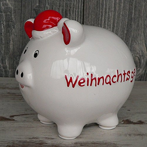 Goldbach Geschenkartikel GmbH Sparschwein Weihnachtsgeld Weihnachtsmann Geldgeschenk Weihnachten Nikolaus Spardose
