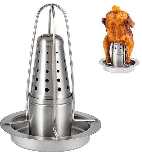 bremermann Hähnchengriller mit Aromabehälter, Hähnchenbräter, Hähnchenhalter aus Edelstahl (1)