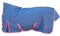 indira Pferdedecke-Winter pro 400g Wasserdicht Ripstop 1200d high-Neck (135 cm, Blau 01 - Pink 01)