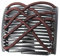 JUSTFOX - Trend African Hairclip Haarklammer Haarspange Hair Clips Haarkamm Braun