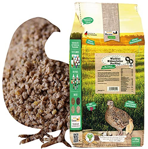 WachtelGold Wachtel Kükenfutter ProVital 10kg - mit 28% Protein - Aufzuchtfutter ohne Gentechnik