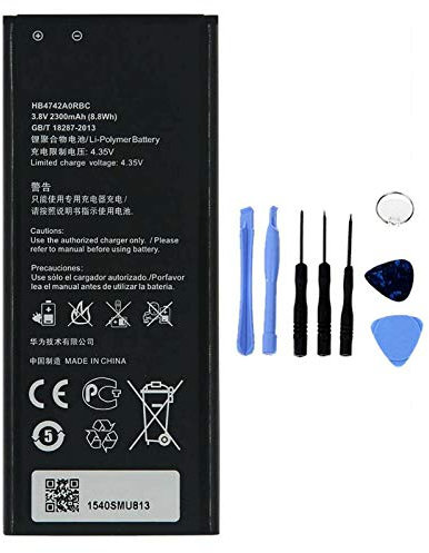 BATTERIA COMPATIBILE CON HUAWEI ASCEND G730 HONOR 3C 4G HB4742A0RBC ALTA CAPACITÀ 2300MAH CON KIT SMONTAGGIO INCLUSO
