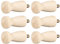 sourcing map Wall Hooks Screw-On Solid Wood Hook Coat Hook Shaker Pegs Decorative Wall Mount Hook 22mmx48mm(DXL) No Paint, 6pcs