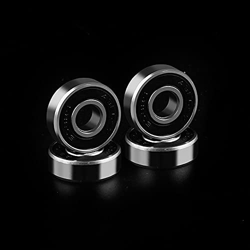 Ziranee Skugellager,10 PCS 608RS ABEC-9 Longboard Roller Doppelt Abgeschirmte Metall Skate-Lager Rillenkugellager für Skateboards Roller Skatesand Fidget Spinner 3D-Druckprojekt Printing