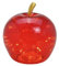 Deko Apfel beleuchtet (L) Glas, Rot, Apfel Lampe mit LED Lichterkette, Dekolampe, Tischleuchte, Apfellampe