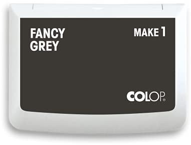 COLOP MAKE 1 Stempelkissen, fancy grey, 50 x 90 mm, Kissen für traditionelle Handstempel und Kreativstempel
