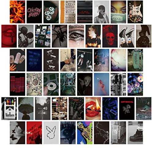 Taasmoog Wall Collage Kit, 50 ästhetisches Bild für Wandcollage Raumdekoration Poster für Schlafzimmer Wandkunstdruck für Zimmer Schlafsaal Foto Display VSCO Wall Poster für Schlafzimmer