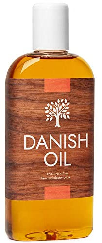 Scratch Doctor Danish Oil 250ml Wood Treatment Stain & Seal Suitable for use on Furniture, Utensils, Chopping Boards & More