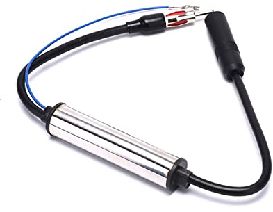 Yjin store Car Antenna Cable FM Antenna Signal Amplifier Antenna Signal Amplifier Plug Radio FM Inline Signal Amplifier Booster Extension