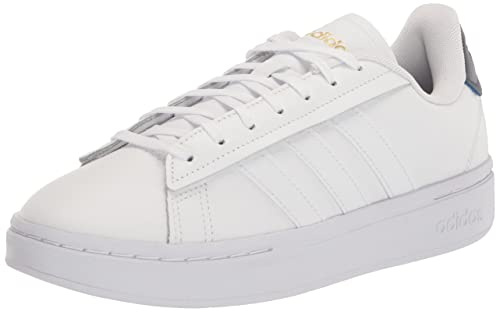 adidas Herren Grand Court Alpha Tennis Shoes Tennisschuh, Weiß/Weiß/Shadow Navy, 44 EU