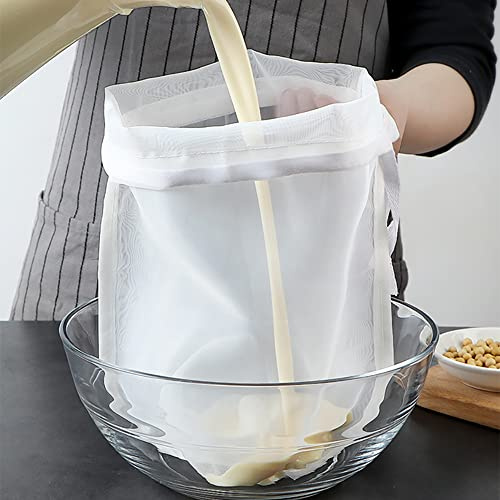 4PCS Large Size Fine Mesh Strainers For Kitchen，8*12inch, 12*18inch CheeseCloth For Straining With Handle,Juice,Yogurt ,Cheese Cloths Bulk Sieve For Cooking Kitchen Tools For Straining