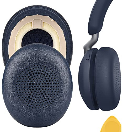 Geekria Ersatz-Ohrpolster für Jabra Evolve2 65 (65MS 65UC) / Evolve2 40 (40UC 40MS USB)/Elite 45h Kopfhörer, Ohrpolster, Reparaturteil, Blau