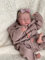 iCradle Reborn Dolls 19 Zoll 48cm Augen Geschlossen Sieht Echte Baby Puppe Lebensechte Silikon Vinyl Neugeborene Weiche Puppe Kleinkinder Spielzeug für Alter 3+