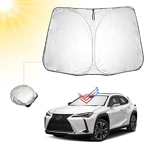 BIBIBO Parasol para Coche con protección UV Compatible con Lexus UX 2019-2025, Parasol de Coche para Parabrisas Delantero, protección contra Rayos UV, Plegable
