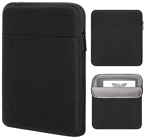 MoKo Custodia per Tablet Compatibile con Kindle Scribe 10.2 inch 2022 Release, Bosrsa Protettiva per Trasporto, Custodia Portatile con Doppie Tasche, in Poliestere, Nero
