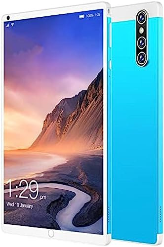 Volu Tablet 8 Inch, 4G Phone Tablet With Dual Sim Card Slots, Android OS.10.0, 12GB RAM 512GB ROM, 8MP+13MP Dual Camera, WiFi,1280x800 FHD IPS Screen, Metal Body,Blue,Hilarious123