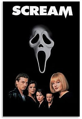 UMCHU Scream 1 Movie Poster Dekorative Malerei Leinwand Wandkunst Wohnzimmer Poster Schlafzimmer Malerei,Wandkunst Bilddruck Moderne Familienzimmer Dekor 08x12inch(20x30cm)