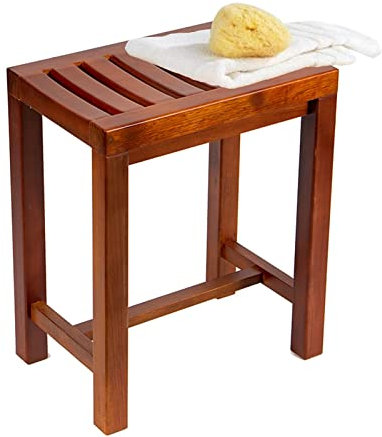 Duschhocker, Langer Spa-Badewannensitz Aus Holz, wasserdichte Badestühle Für Ältere Menschen Mit Behinderungen, Multifunktions-Pedalhocker Für Küche, Wohnzimmer, Badezimmer