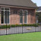 BaraSh Clôture de Jardin avec Sommet de Lance Noir 190 cm,Barriere Jardin Exterieur,Barriere Jardin,Portillon Grillage