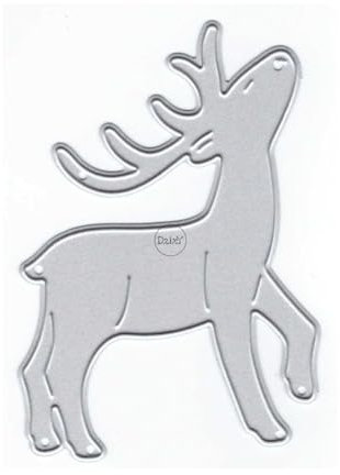 DzIxY Weihnachten Niedliche Hirsch Metall Stanzformen für Kartenherstellung Kit Prägepapier Stanzformen Scrapbook Maschine Schablonen Lagerung Taschen Supplies