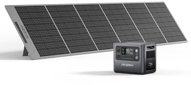 AFERIY Solar Generator 2400W mit 400W Solarmodule, 2048Wh Tragbare Powerstation (4800W Peak), LiFePO4 Batterie, 220V-240V, Faltbar Solarpanel mit USB, IP65, für Outdoor Camping, Reise, Stromausfälle