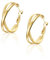 Creolen Silber 925 für Damen 8mm Breite Ohrringe Silber 925 Groß Creolen 14K Vergoldete Ohrringe Gold für Frauen 29mm