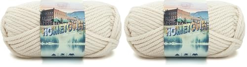 Lion Brand Yarn Hometown USA Yarn-Houston Cream, 13.3 x 24.86 x 13.3 cm (Pack of 2)
