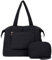 Bluboon Weekender-Tasche für Damen, Puffer-Tragetasche mit Reißverschluss, Handgepäck, Flughafentasche, Winter, Schultertaschen für Reisen, Arbeit, Puffer Black, 15.7 inches x 9.8 inches x 5.1 inches,