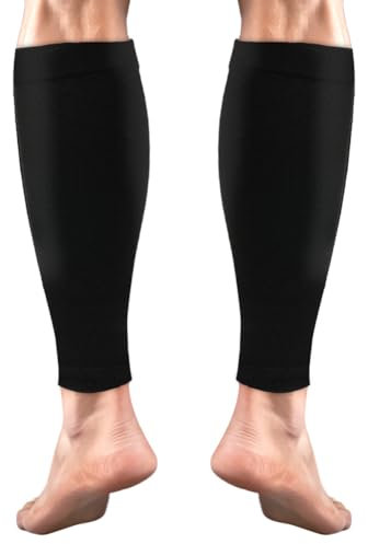 ACWOO Manchons de Compression pour Les Mollet, Compression Sports Calf Sleeves, Manches à Compression de Crampe aux Jambes, Chaussettes de Contention pour Sport Course Jogging Vélo Fitness Exercise