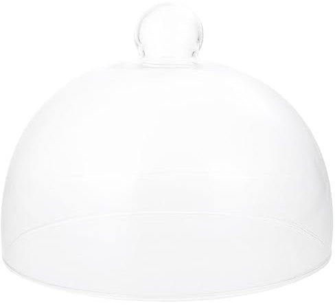 Couvercle en verre à gâteau pour four à micro-ondes, couvercle pour aliments et citron, plateau de service en forme de dôme en verre, beurrier rond avec couvercle, table de salle à manger ronde,