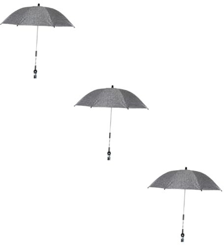 TOYANDONA 3 Piezas sombrilla de cochecito sombrilla cochecito bebe sombrilla coche bebe cochecitos sombrilla paraguas sombrilla UV cochecito paraguas paseante parasol UV para cochecitos auto