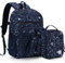 VASCHY Kinderrucksack, Große Wasserdicht Rucksack Mädchen Junge für Vorschule Grundschule Büchertasche mit Lunchtasche Blau Sternenhimmel
