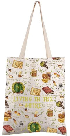 FEELMEM Lord-Ring-Film-Fans, Geschenk Living In The Shire, Hobbit-Loch, LOTR-Filmartikel für Filmliebhaber, beige, Medium