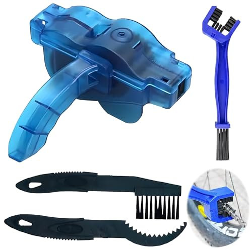 Sprießen 4 Pezzi Kit Pulisci Catena Bici, Strumento Di Pulizia Della Bici, Set Spazzola Pulizia Bici, Kit Pulizia Bici, Spazzola Per La Pulizia Della Bicicletta, Per Tutti i Tipi Di Catene Da Bici
