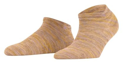 Burlington Damen Sneakersocken Soho Vibes W Sn Baumwolle kurz einfarbig 1 Paar, Gelb Mustart 1318, 36-41