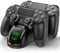 ALEEMTRY PS4 Controller Ladestation, PS4 Controller Zubehör mit Led-Anzeige/1.8Std Schnelllade, PS4 Ladestation für Playstation 4/PS4 Pro/PS4 Slim Controller