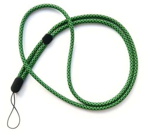 trage.band® cordon tour de cou long réglable, noir-vert