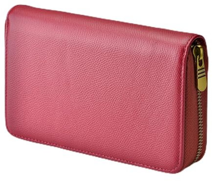Fountain Pen Case Genuine Leather Pen Case 10 Divided Slots Wine Red, Rollerball Pen Holder Handmade Display Organizer Zippered Pouch